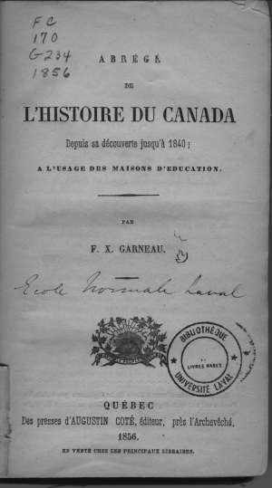 naissance-francois-xavier-garneau/histoire-du-canada495259.jpg